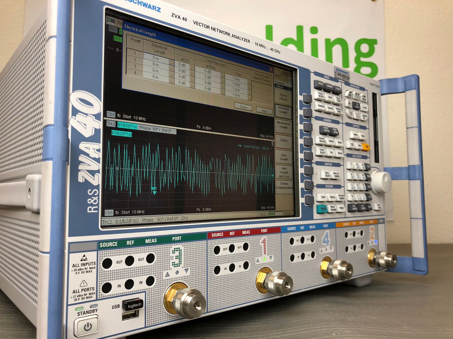 Rohde & Schwarz ZVA40 10MHz to 40GHz Vector Network Analyzer w